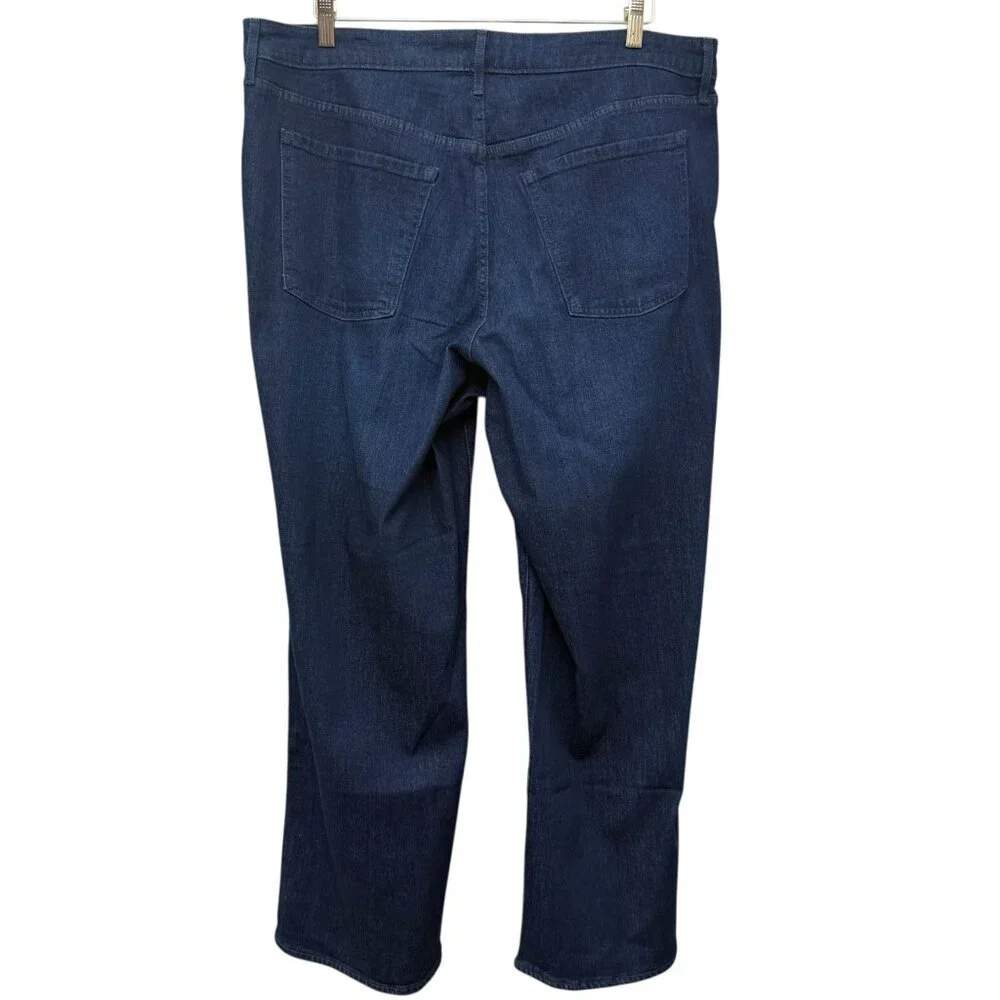 Old Navy Women’s High-Rise Wow Wide Leg Jeans Plus Size 20 Dark Wash Denim NWOT - Picture 4 of 10